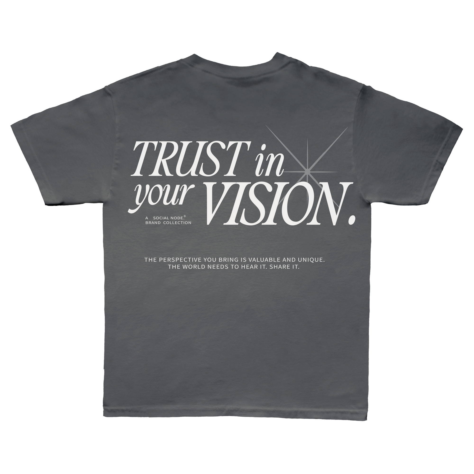 TRUST IN YOUR VISION. CHARCOAL GREY